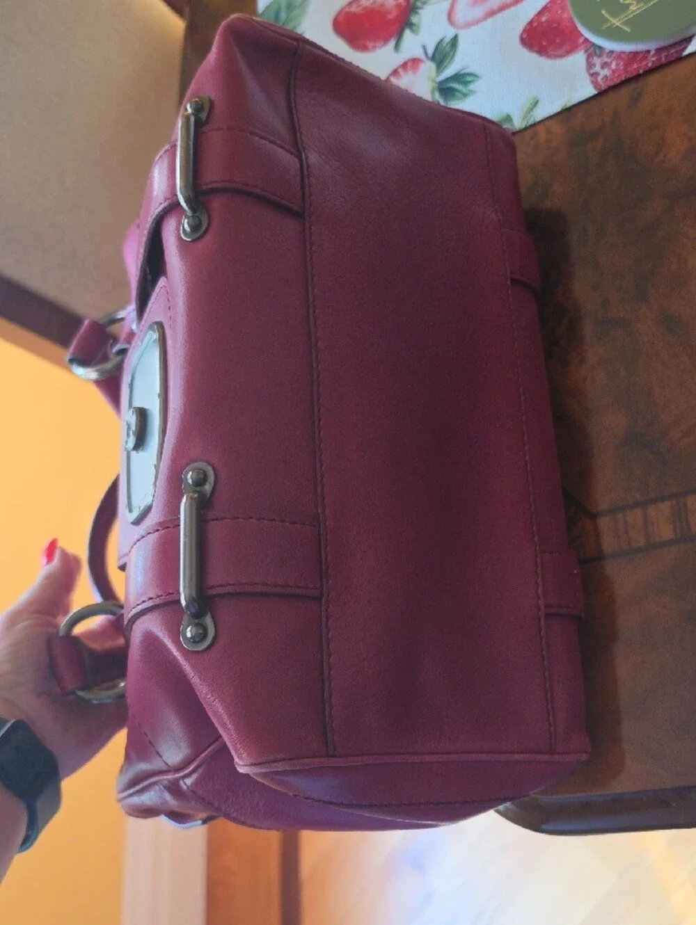 ✨️Vintage CELINE Burgundy Leather Boogie-Style Satchel ✨ NWOT